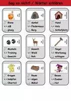 Vorschau - Mal- und Bastelvorlagen - Sag es nicht Buchstabe H - DaZ/DaF, Deutsch (Spiel) - Seite 2