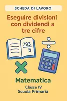 anteprima - Schede informative - Eseguire divisioni con dividendi a tre cifre - Pagina di copertina