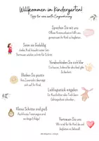 Vorschau - Poster - Willkommensaushang +Tipps für Eingewöhnung - Seite 2