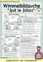 Vorschau - Arbeitsblätter - Wimmelbildsuche "Spuk im Schloss" I Kl. 2-3 - Deckblatt