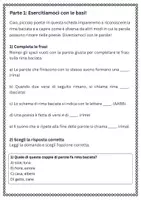 anteprima - Esercizi - Confrontare la rima baciata con altri schemi di rima - Pagina 1