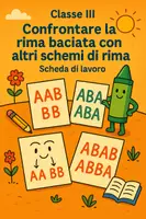 anteprima - Esercizi - Confrontare la rima baciata con altri schemi di rima - Pagina di copertina