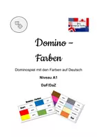 Vorschau - Spiele - Domino - Farben - Vokabelspiel - DaF/DaZ - A1 - Deckblatt