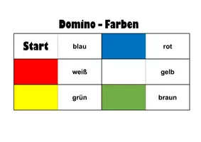 Vorschau - Spiele - Domino - Farben - Vokabelspiel - DaF/DaZ - A1 - Seite 1