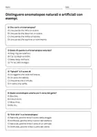 anteprima - Quiz - Distinguere onomatopee naturali e artificiali con esempi - Quiz - Pagina 1