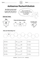 Vorschau - Fördermaterial/Inklusion - Achtsames Rechenfrühstück (Zahlenraum 10) - Seite 3