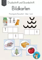 Vorschau - Poster - Bildkarten Buchstabeneinführung Lautbild T - Deckblatt