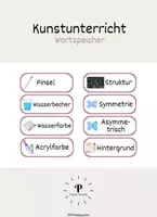 Vorschau - Bildkarten - Kunstunterricht Wortspeicher - Deckblatt