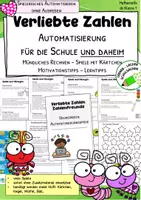 Vorschau - Spiele - Verliebte Zahlen – Rechenspiele & Rechenkärtchen - Deckblatt