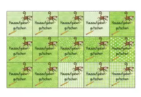 Vorschau - Anderer Materialtyp - Affenklasse - Hausaufgabengutscheine - Seite 1