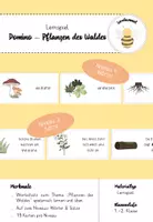 Vorschau - Spiele - Domino zum Thema "Pflanzen des Waldes" (differenziert) - Deckblatt