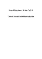 Vorschau - Stundenentwürfe - Unterrichtsentwurf zum Thema Steinzeit (Klasse 5) - Deckblatt