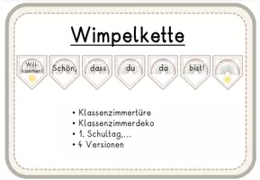 Vorschau - Anderer Materialtyp - Willkommenswimpelkette Klassenzimmer Türe - Seite 2