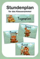 Vorschau - Poster - Materialpaket Roter Panda Klasse - Seite 1