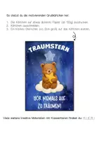 Vorschau - Anderer Materialtyp - Bärenklasse Motivationskärtchen mit Traumstern - Seite 1