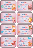 Vorschau - Mal- und Bastelvorlagen - Willkommenskärtchen für deine Fuchsklasse - Seite 2
