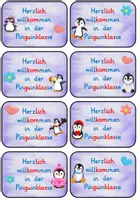 Vorschau - Bildkarten - Willkommenskärtchen für deine Pinguinklasse - Seite 2