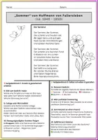 Vorschau - Arbeitsblätter - Sommer (Hoffmann von Fallersleben) – Gedicht & kreatives Aufgabenset – Sommerferien, Sommerbrief, Produktionsorientierung, Collage, Bilder, Gefühle beschreiben + EHZ - Seite 2