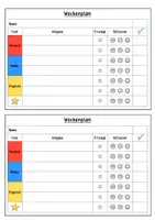Vorschau - Lehrpläne/Lehrermaterial - Wochenplan Vorlage - Seite 2