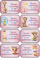 Vorschau - Mal- und Bastelvorlagen - Willkommenskärtchen für deine Giraffenklasse - Seite 2