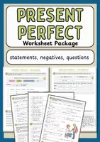 Vorschau - Arbeitsblätter - PRESENT PERFECT – Worksheet Package (statements, questions, comparison simple past) - Deckblatt