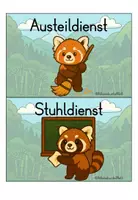 Vorschau - Poster - Klassendienste Roter Panda Classroom Management - Seite 2