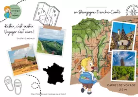 Aperçu - Feuilles d'exercices - Carnet de voyage - Région Bourgogne-Franche-Comté - 3-6 ans - Page 1