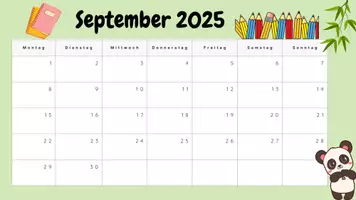 Vorschau - Anderer Materialtyp - Kalender 2025 - 2026 - DE - Seite 1