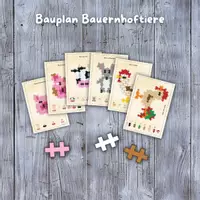 Vorschau - Spiele - 🐮🐷🐭🐔🐓 Bauernhoftiere Steckvorlage plus-plus Feinmotorik - Deckblatt