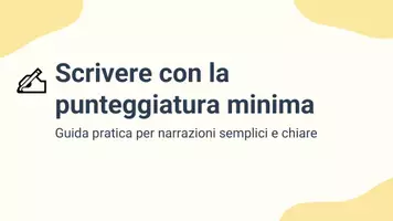 anteprima - Presentazioni / Lavagne - Applicare punteggiatura minima per separare le frasi - Pagina 1