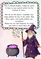 Vorschau - Arbeitsblätter - Numbers and colours - Help the wizard count his potions! - Seite 2