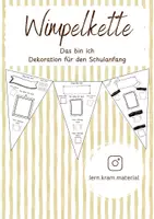 Vorschau - Arbeitsblätter - Wimpelkette Steckbrief Schulanfang - Deckblatt
