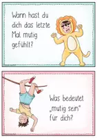 Vorschau - Spiele - 16 Gesprächskarten - Mutig Sein / Mut / Mutmacher / Muthut - Seite 3
