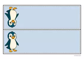 Vorschau - Mal- und Bastelvorlagen - Pinguinklasse - Namensschilder (Schulstart) - Seite 2