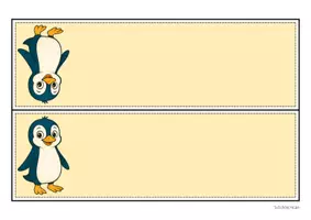 Vorschau - Mal- und Bastelvorlagen - Pinguinklasse - Namensschilder (Schulstart) - Seite 3