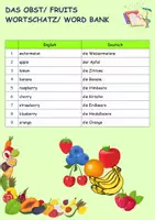 Vorschau - Stationenlernen - Trimino Obst Deutsch/Englisch - Deckblatt