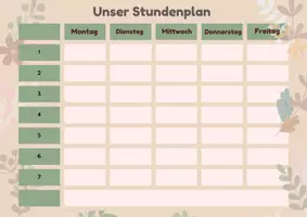 Vorschau - Poster - Unser Stundenplan - Visualisierung - Seite 1