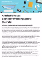 Vorschau - Arbeitsblätter - Arbeitsblatt "Betriebsverfassungsgesetz" mit Lösung - Seite 2