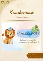 Vorschau - Bildkarten - Krankenpost - Löwenklasse - Deckblatt