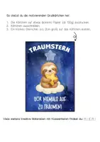Vorschau - Anderer Materialtyp - Faultierklasse Motivationskärtchen mit Traumstern - Seite 1