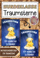 Vorschau - Anderer Materialtyp - Hundeklasse Motivationskärtchen mit Traumstern - Deckblatt