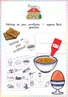 Vorschau - Arbeitsblätter - Ketchup on your cornflakes? – Kreativprojekt: Eigenes Buch gestalten (Englisch) - Deckblatt
