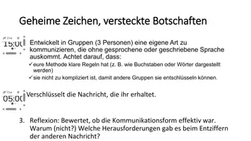 Vorschau - Arbeitsblätter - Kommunikation & geheime Botschaften - ganze Unterrichtsstunde - Seite 2