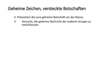 Vorschau - Arbeitsblätter - Kommunikation & geheime Botschaften - ganze Unterrichtsstunde - Seite 3