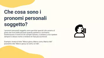 anteprima - Presentazioni / Lavagne - Elencare pronomi personali soggetto nella prima, seconda e terza persona - Pagina 2