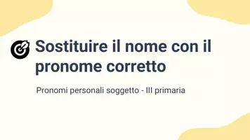 anteprima - Presentazioni / Lavagne - Sostituire il nome con il pronome corretto in frasi di esempio - Pagina 2