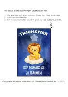 Vorschau - Anderer Materialtyp - Löwenklasse Motivationskärtchen mit Traumstern - Seite 1