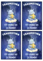 Vorschau - Anderer Materialtyp - Nilpferdklasse Motivationskärtchen mit Traumstern - Seite 2