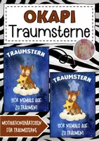 Vorschau - Anderer Materialtyp - Okapiklasse Motivationskärtchen mit Traumstern - Deckblatt