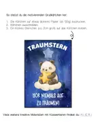 Vorschau - Anderer Materialtyp - Pandaklasse Motivationskärtchen mit Traumstern - Seite 1